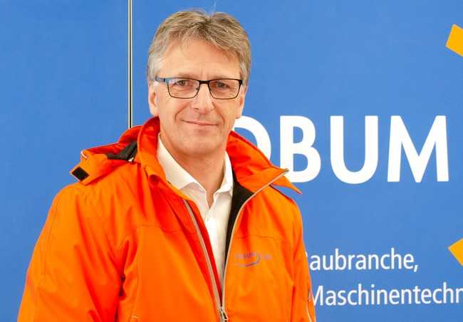 Dieter Schnittjer, Vorstandsmitglied und Geschäftsführer des VDBUM, erwartet von der Recyclingaktiv & Tiefbaulive einen „wegweisenden Auftakt in das Bau-Jahr 2022“. | Foto: Messe Karlsruhe