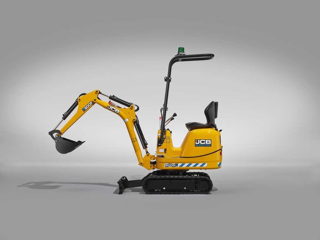 JCB Elektro-Mikrobagger 8008E CTS Markteinführung