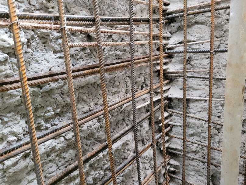 Wiederhergestellte Bewehrung inkl. Verankerung im Bestandsbeton | Foto: Unitechnics Wiederhergestellte Bewehrung inkl. Verankerung im Bestandsbeton | Foto: Unitechnics