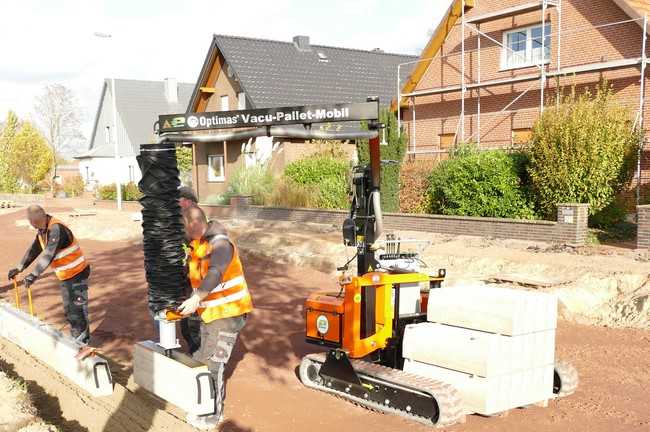 Das Optimas Vacu-Pallet-Mobil E kann bis zu 140 kg heben und bewegen. | Foto: Optimas