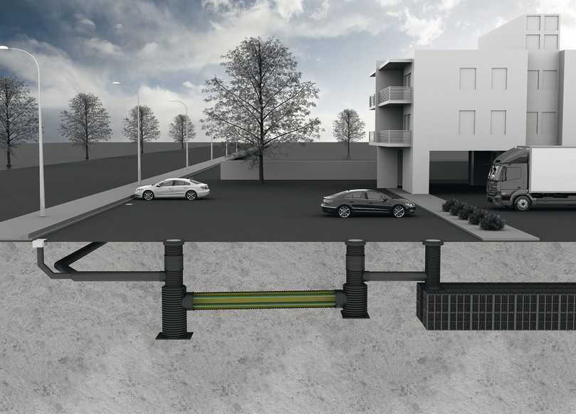 Die SediPipe-Anlagen zur Niederschlagswasserbehandlung erfüllen die Anforderungen der neuen Richtlinie DWA-A 102- 2/BWK-A 3-2. Eine Produktneuheit aus diesem Bereich bringt Fränkische zur IFAT mit. | Foto: Fränkische