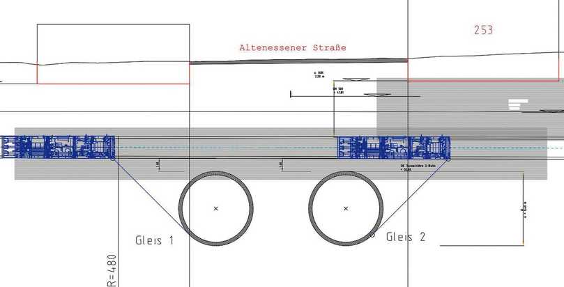 Abb. 5: Überquerungssituation U-Bahn-Tunnel | Foto: Epping Rohrvortrieb GmbH