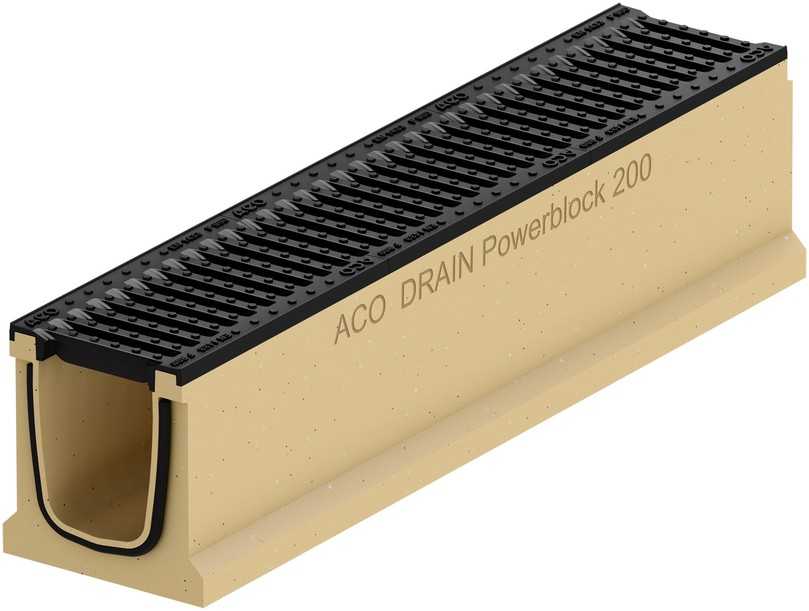 Aco Drain Powerblock, die Entwässerungsrinne für schwere Lasten | Foto: Aco