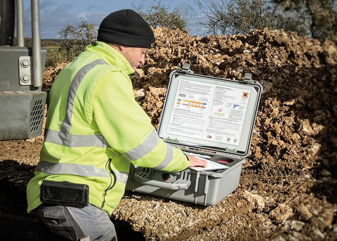 MTS-Bodenlabor-Koffer für optimale Bindemittel-Art und -Dosierung