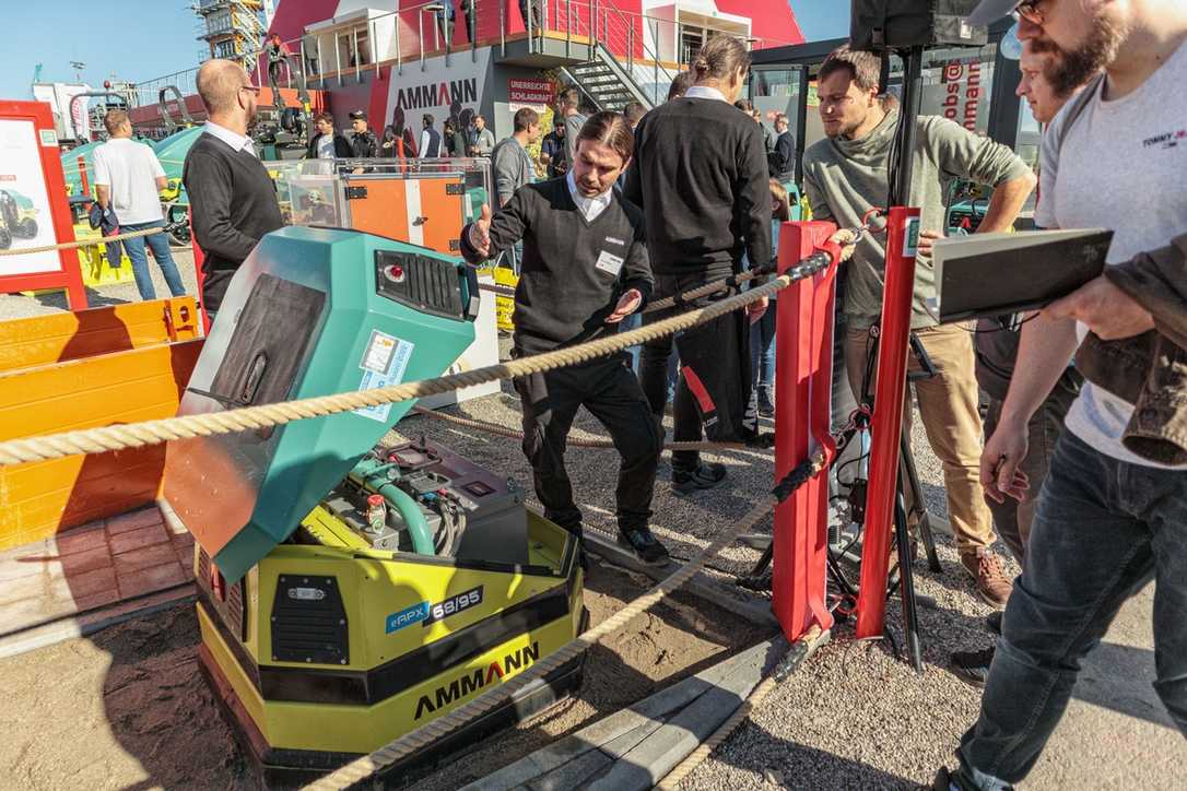 Verdichtung bei Ammann: Elektrisch, wendig und mit dem Innovationspreis ausgezeichnet