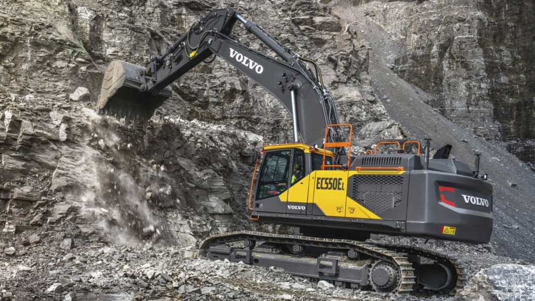 VOLVO CE präsentiert neueste Maschinen für die Gewinnung auf STEINEXPO