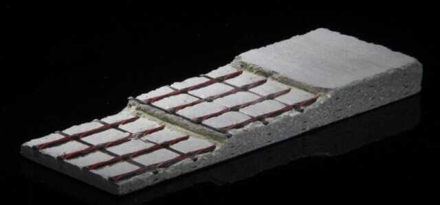 Carbon-Gittermatten von V. Fraas Solutions in Textile ersetzen die Stahlbewehrung.