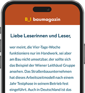 device newsletter baumagazin