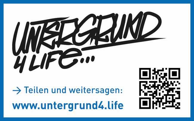Präsenz im Internet: die begleitende Internetseite zur Aktion www.untergrund4.life | Foto: mama burns